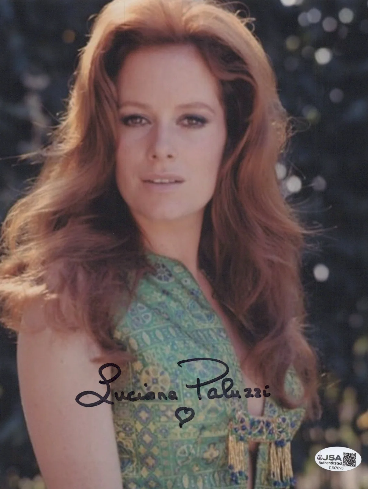 Luciana Paluzzi — LUCIANA PALUZZI Signed BOND GIRL 8x10 Photo THUNDERBALL Autograph JSA COA Cert