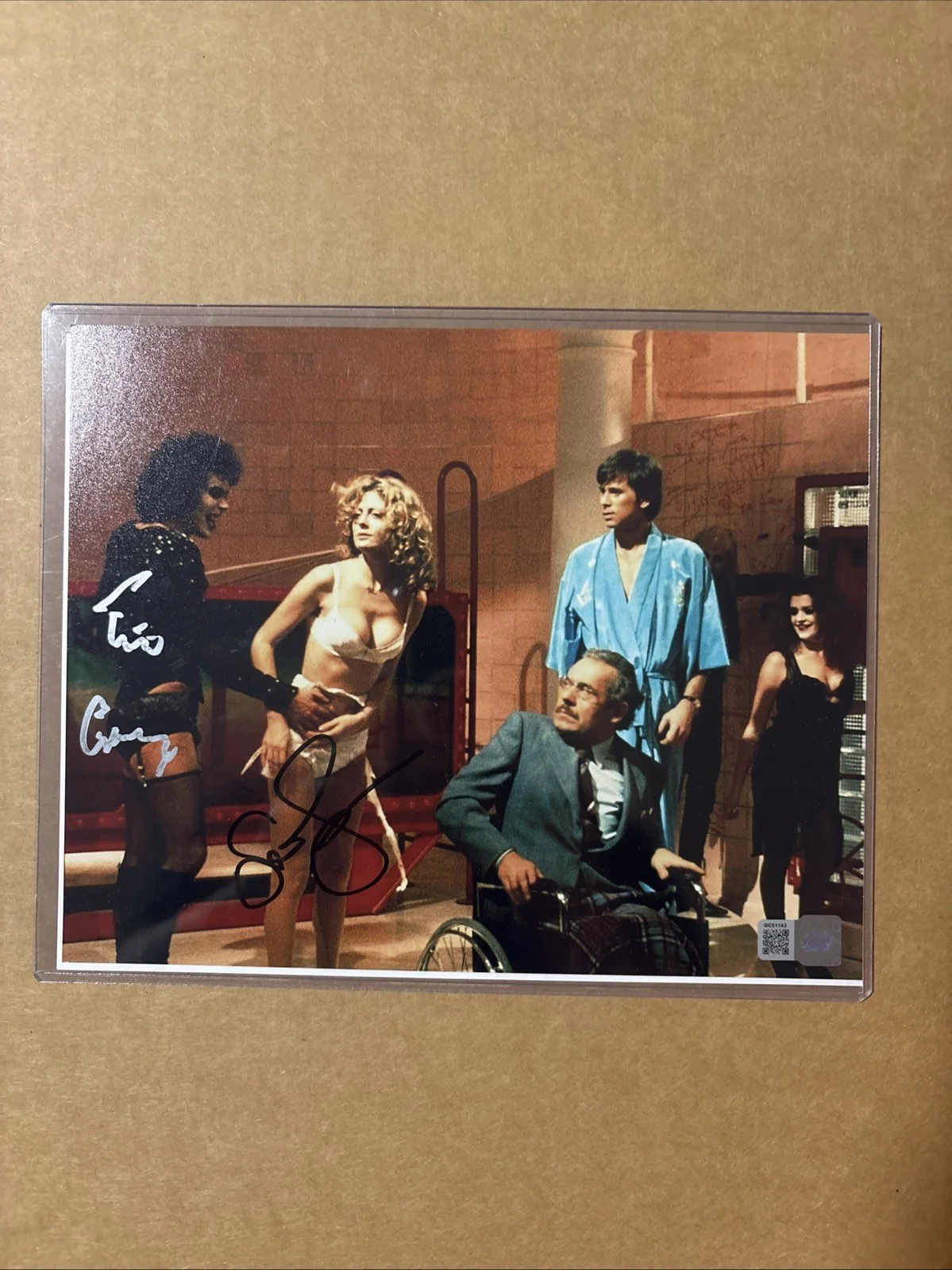 Tim Curry & Susan Sarandon — Tim Curry & Susan Sarandon Signed/Autographed Rocky Horror Picture Show OCCM COA