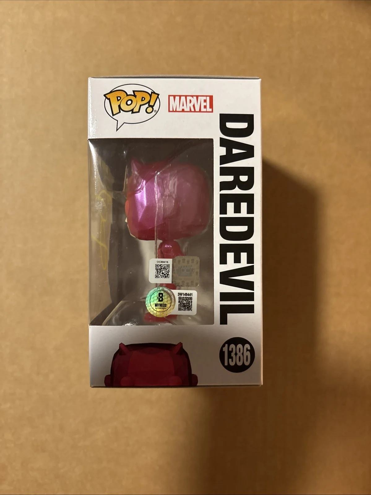 Ben Affleck — Ben Affleck Signed/Autographed Daredevil Funko Pop! Dual Cert. Beckett Witnessed, image 2