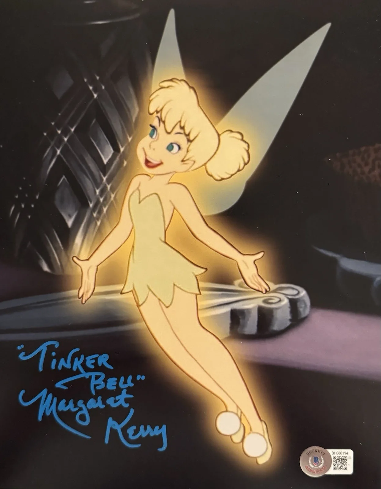 Margaret Kerry — Margaret Kerry Tinker Bell Signed Autographed 8x10 Color Photo Disney
