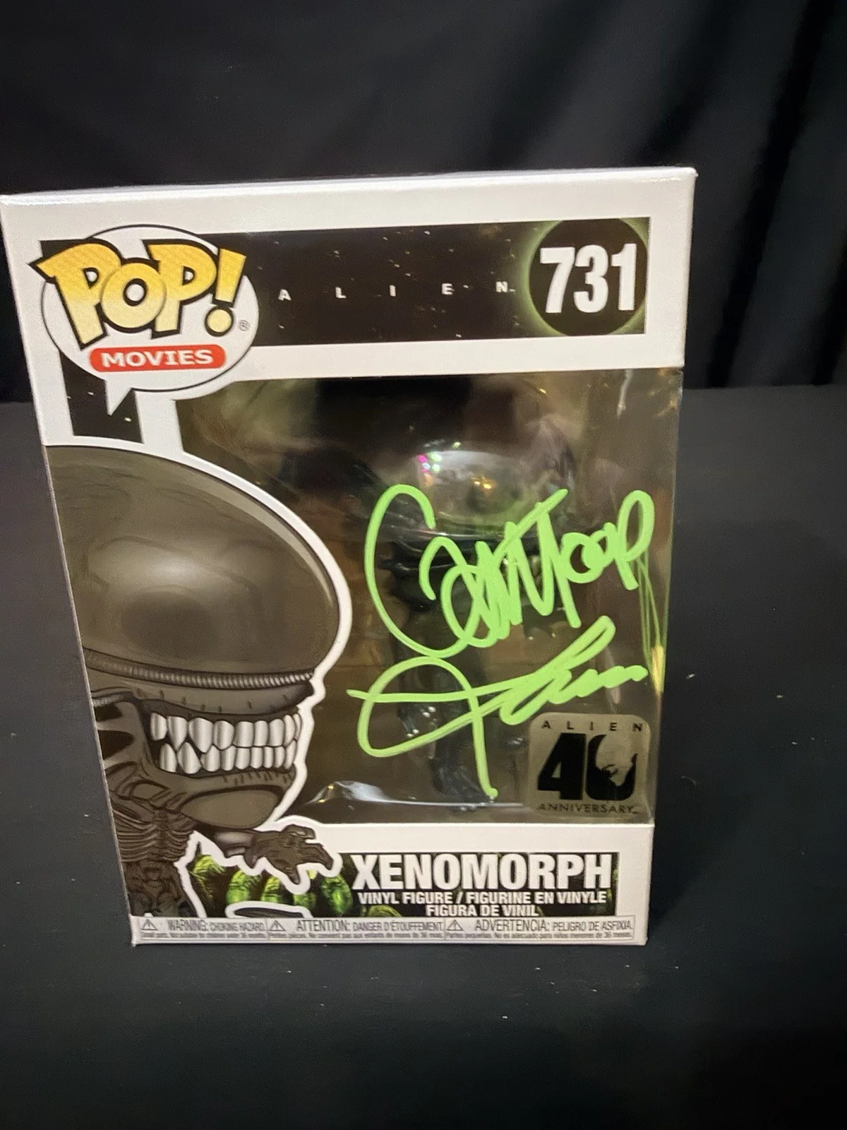 Lance Henriksen Carl Troop — Lance Henriksen & Carl Troop Signed Alien Xenomorph Exclusive Funko 731 JSA, image 2