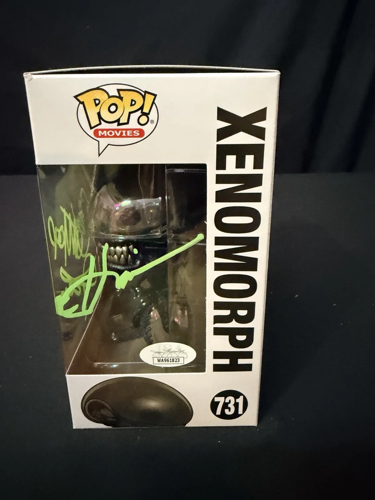 Lance Henriksen Carl Troop — Lance Henriksen & Carl Troop Signed Alien Xenomorph Exclusive Funko 731 JSA, image 3