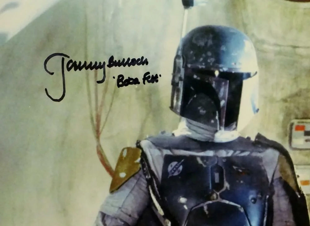 Jeremy Bulloch - Boba Fett — Jeremy Bulloch Autographed Boba Fett In Cantina 11x14 Photo- JSA *Black, изображение 2