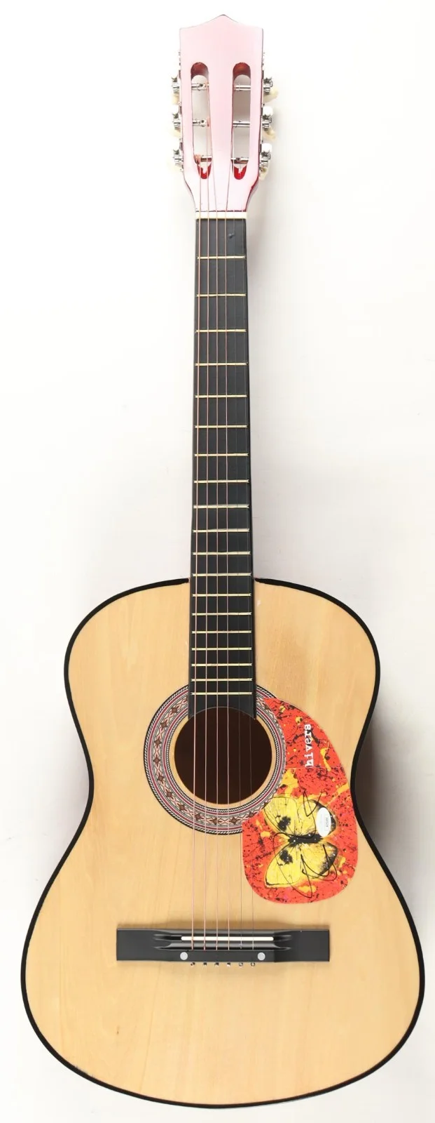 Ed Sheeran Signed Acoustic Guitar w/ Autographed CD Pickguard – JSA Auth, image 2