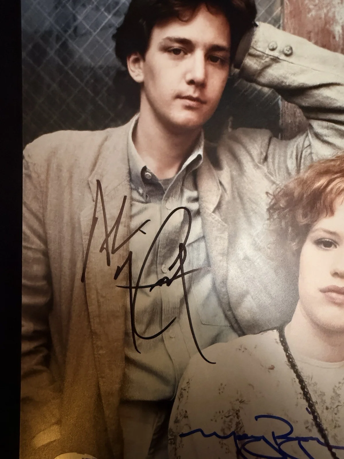 Andrew Mccarthy, Molly Ringwald — Pretty in Pink 8x10 Cast x2 McCarthy Ringwald Signed Photo JSA Certified Autogra, изображение 2