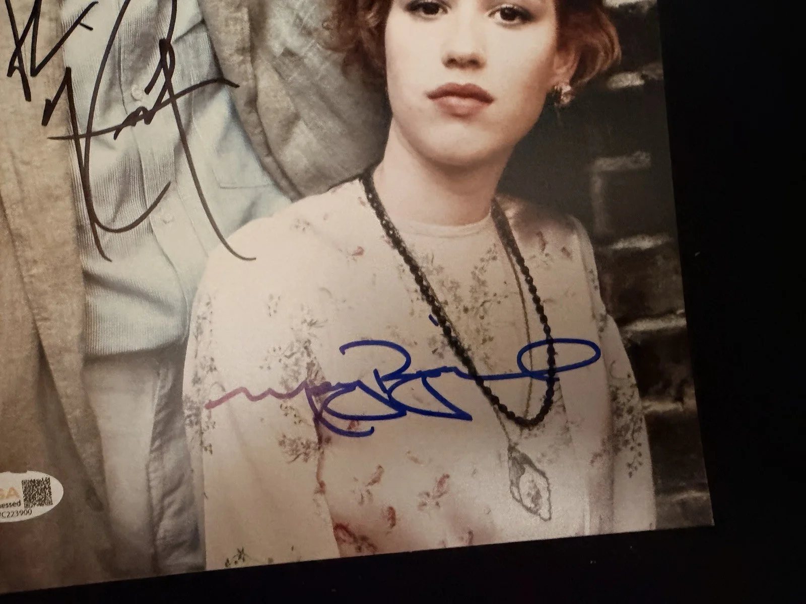 Andrew Mccarthy, Molly Ringwald — Pretty in Pink 8x10 Cast x2 McCarthy Ringwald Signed Photo JSA Certified Autogra, изображение 3