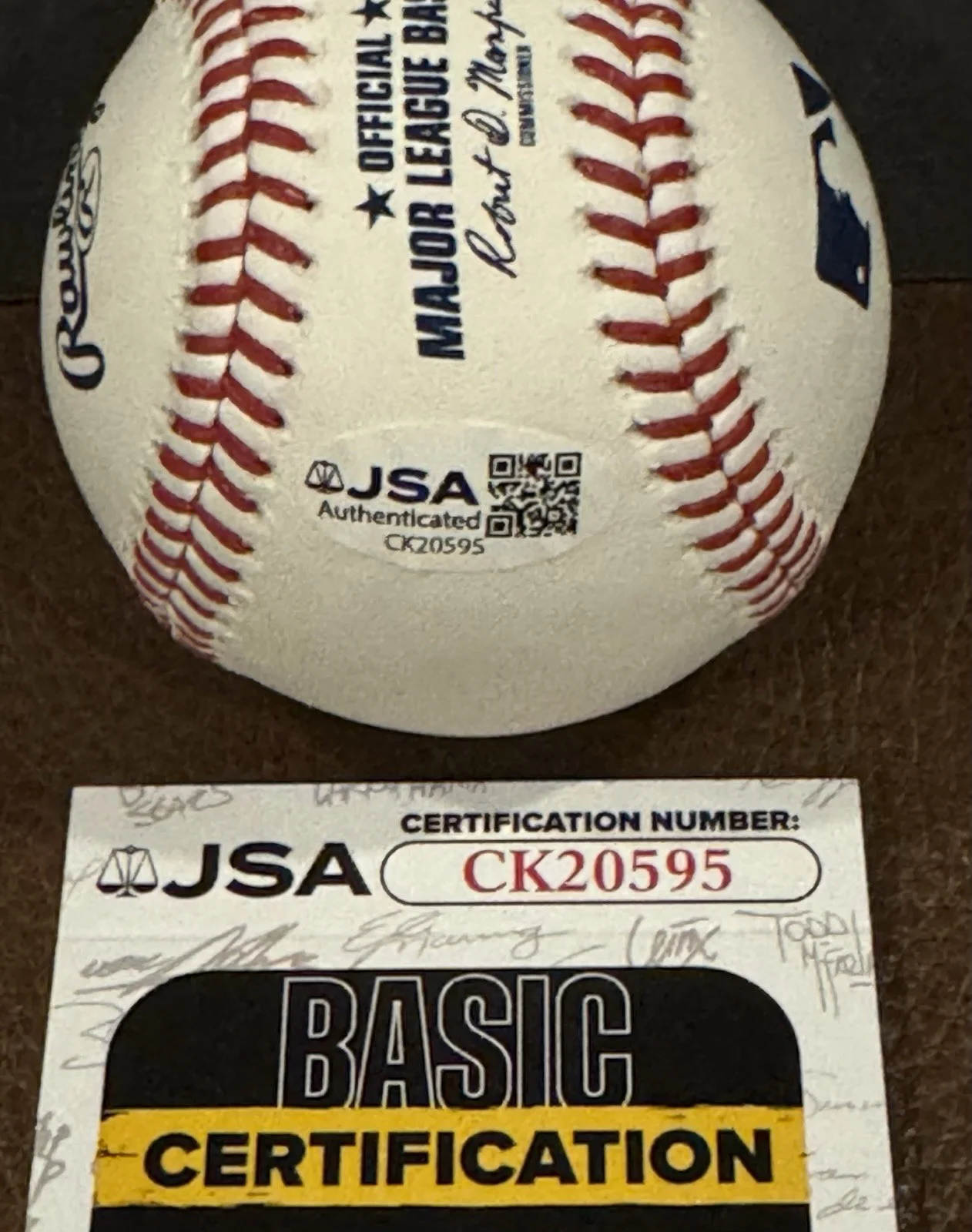Eric Winter — Eric Winter "The Rookie" Signed ROMLB Rawlings Official MLB Baseball JSA COA, image 2