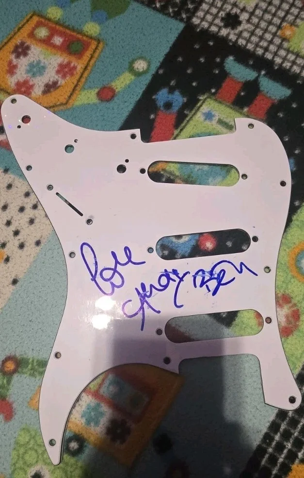 Andy Bell Of Erasure Signed Pick Guard, image 3