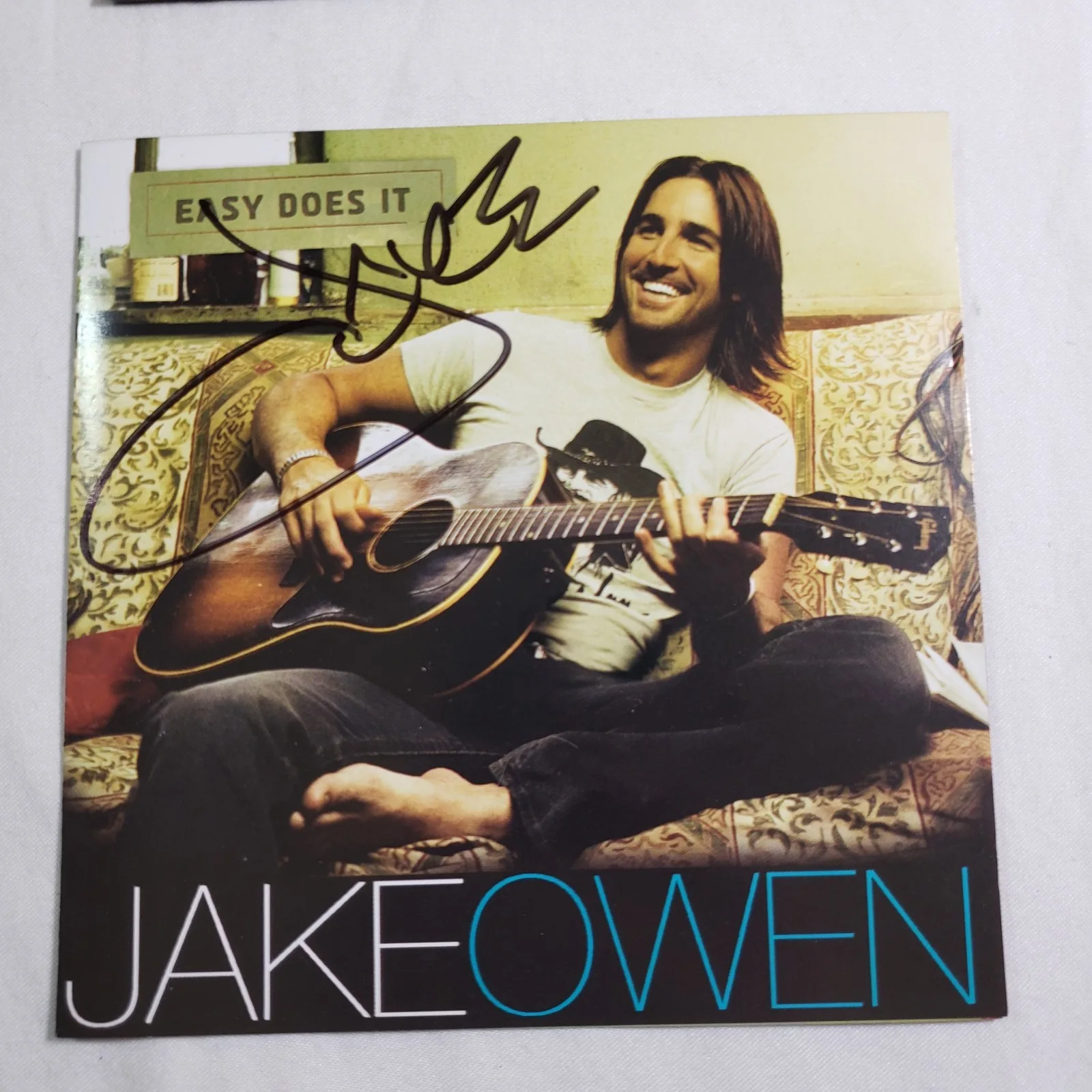 Jake Owen Autographed Pair Of CDs. Starting' With Me. Easy Does It, изображение 2