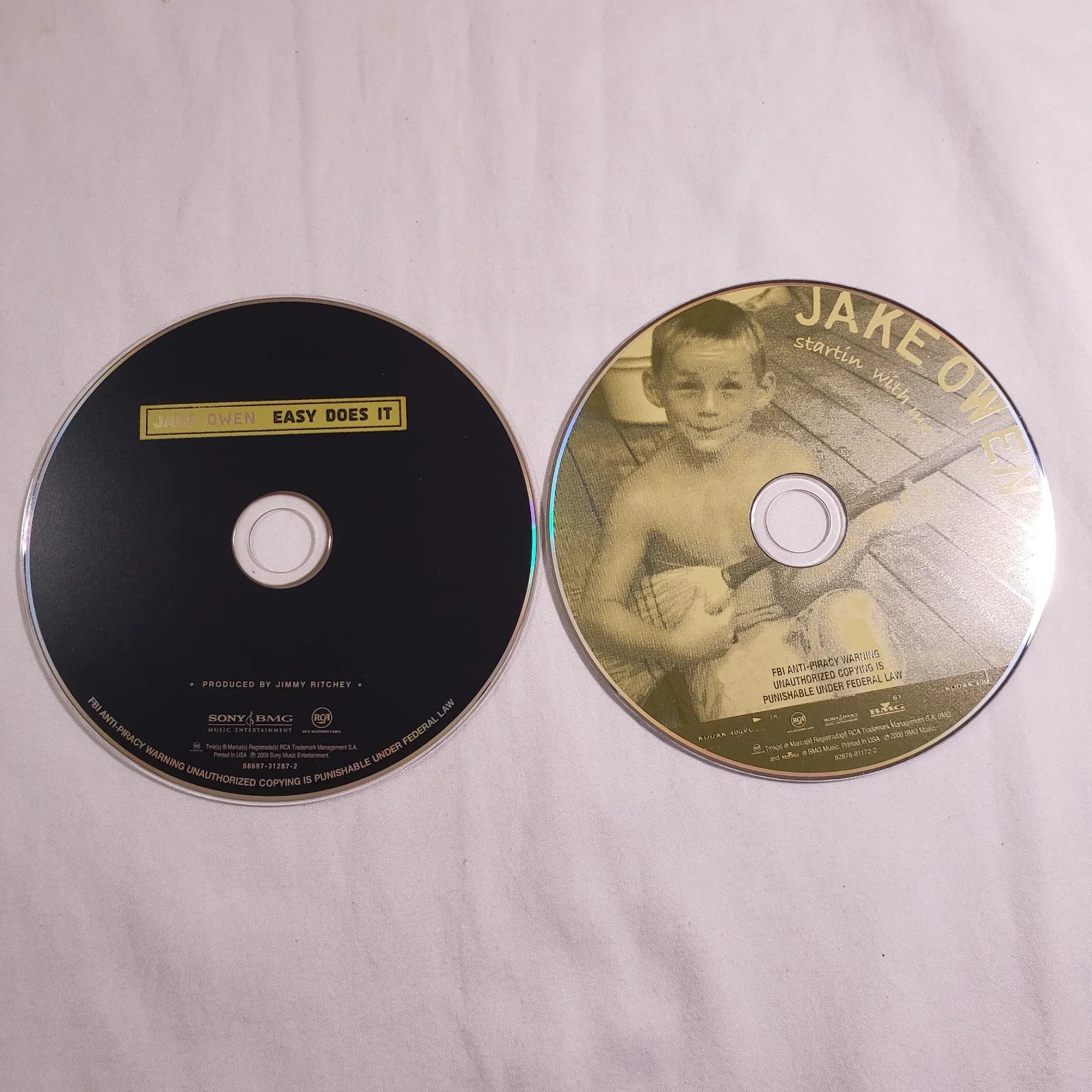 Jake Owen Autographed Pair Of CDs. Starting' With Me. Easy Does It, изображение 5