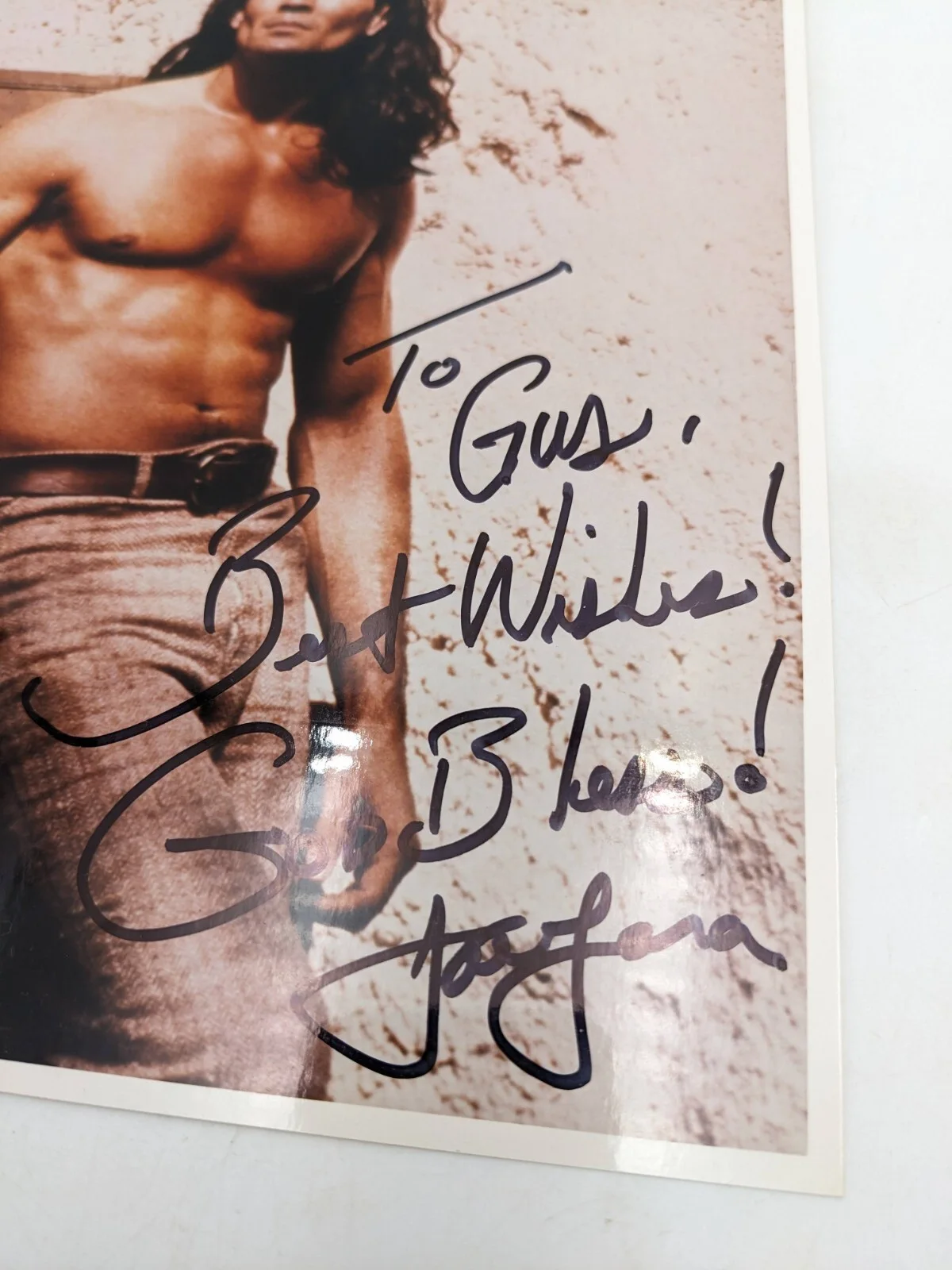 Joe Lara Tarzan Actor Hand Signed 8x10 Photo Autograph, изображение 3