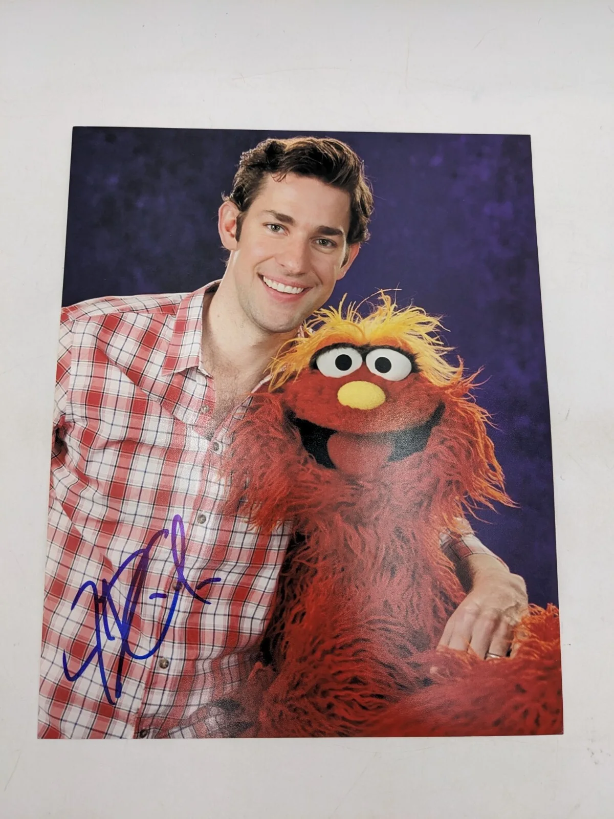 John Krasinski Signed 8x10 Photo Autograph W/ Murray Monster Sesame Street, изображение 2