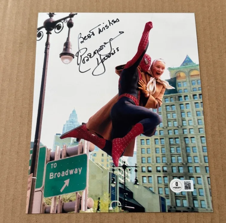 ROSEMARY HARRIS — ROSEMARY HARRIS SIGNED SPIDERMAN 8X10 PHOTO BECKETT COA HAND SIGNED