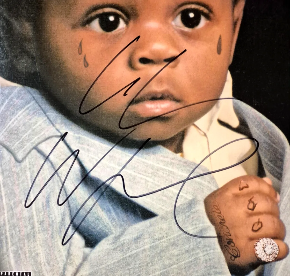 LIL WAYNE SIGNED AUTOGRAPHED THA CARTER III VINYL ALBUM RARE WEEZY JSA COA, image 2