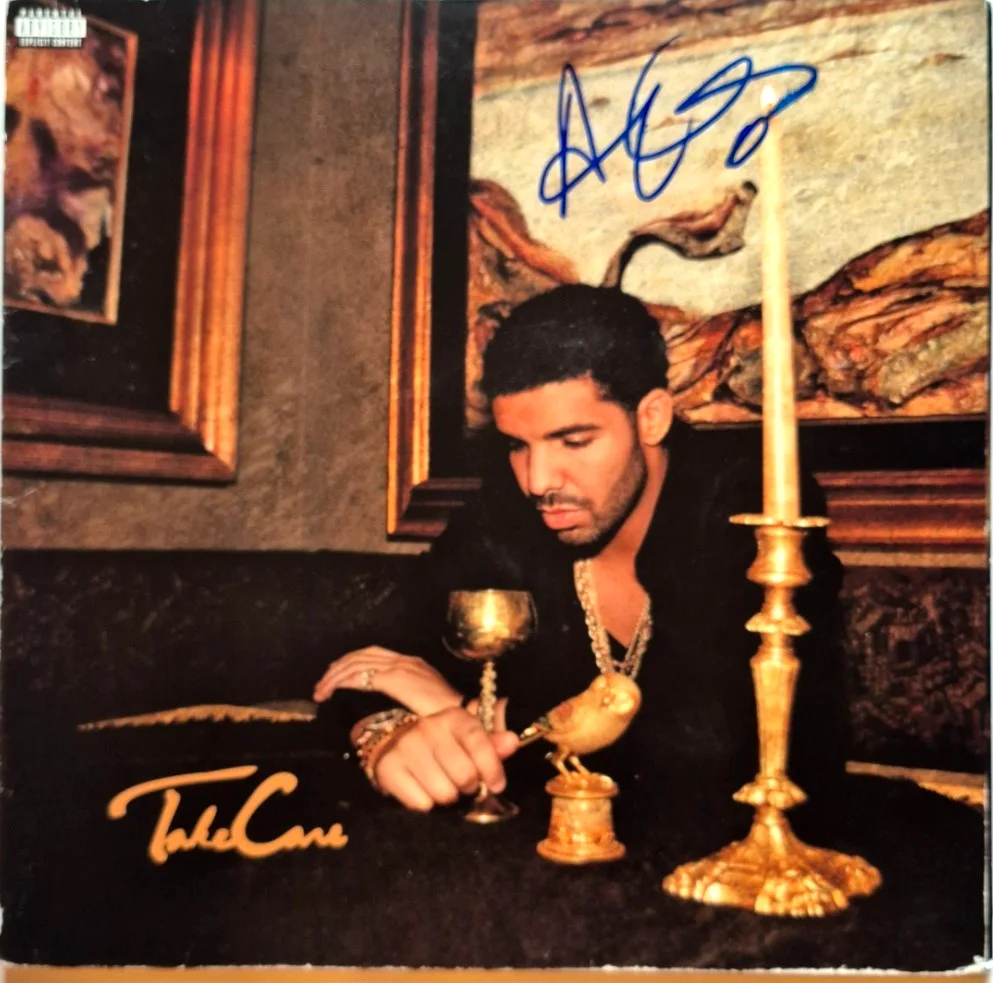 DRAKE SIGNED AUTOGRAPHED TAKE CARE ALBUM VINYL AUBREY GRAHAM OVOXO PSA DNA LOA 3, изображение 2