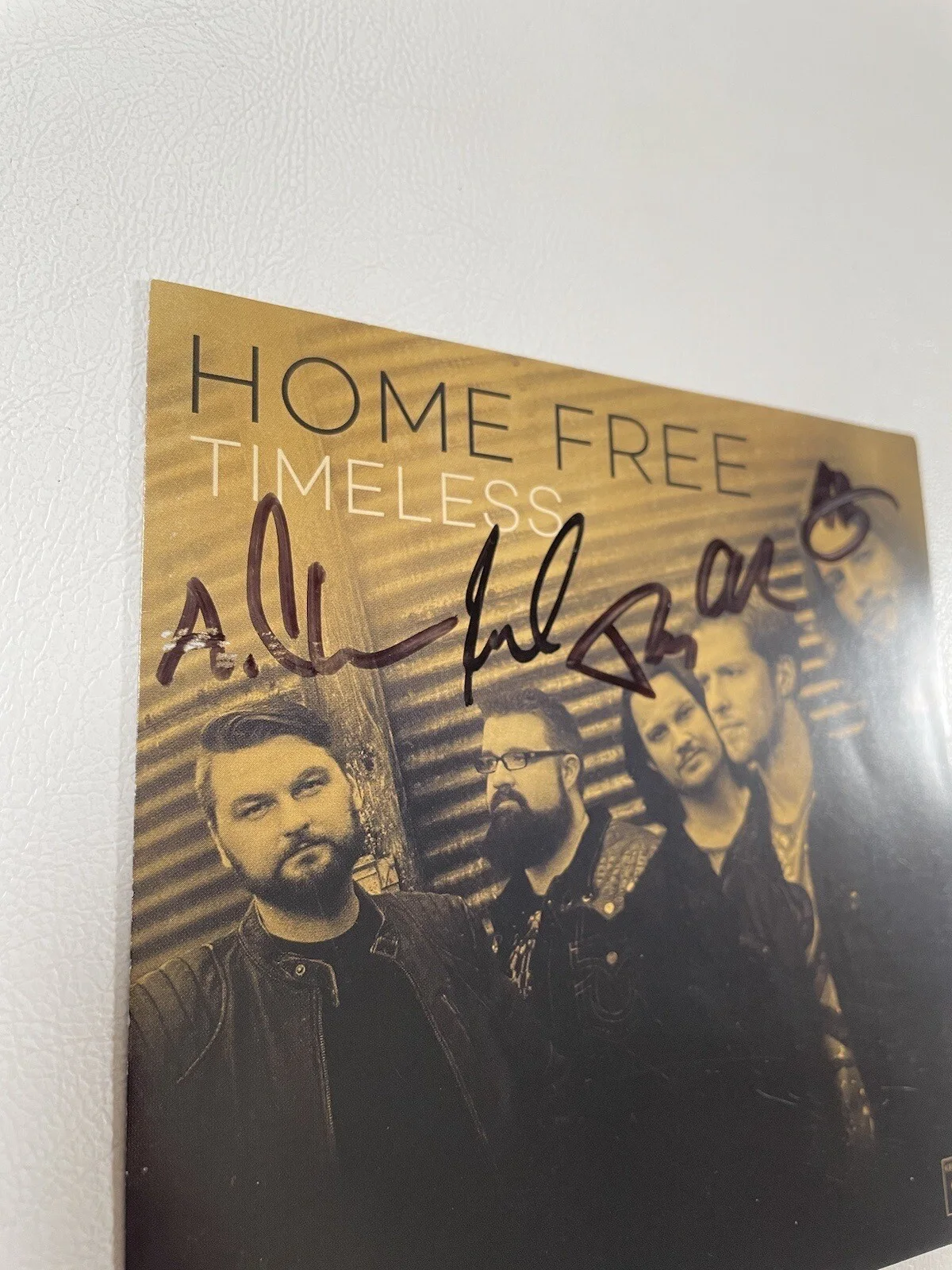 Home Free Timeless Signed Cd Insert Booklet Only Country Band No Disc 2017, image 3