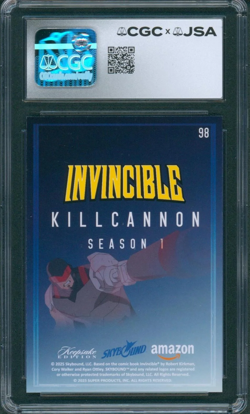 Fred Tatasciore — Fred Tatasciore Signed Card Invincible Kill Cannon Mint 9 Auto CGC x JSA SLAB, изображение 2