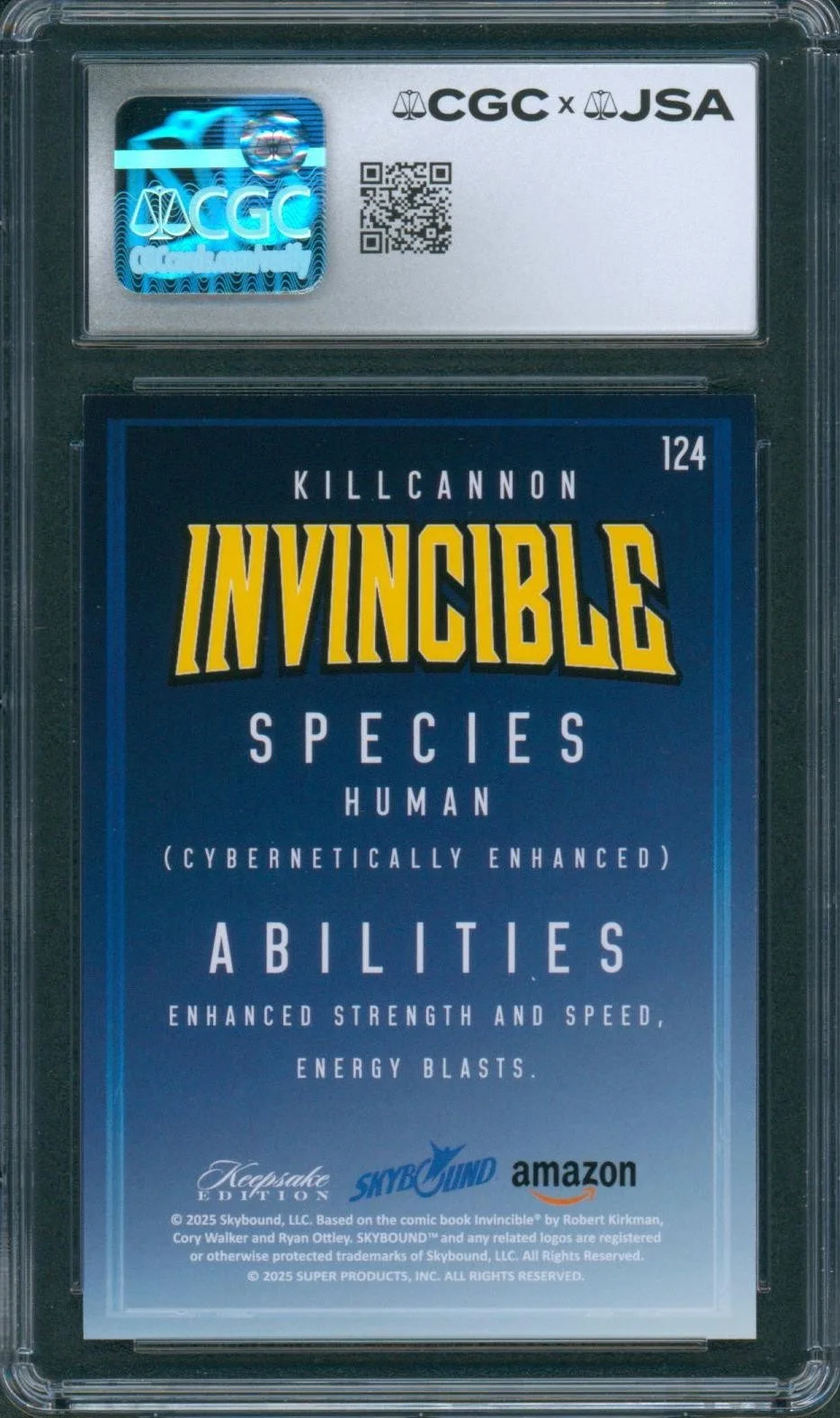 Fred Tatasciore — Fred Tatasciore Signed Card Invincible Kill Cannon Mint 9 Auto CGC x JSA SLAB, изображение 2
