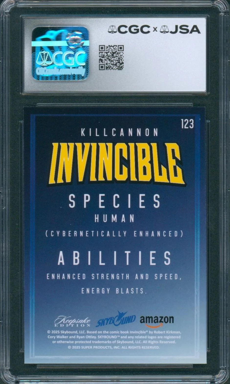 Fred Tatasciore — Fred Tatasciore Signed Card Invincible Kill Cannon Mint 9 Auto CGC x JSA SLAB, изображение 2
