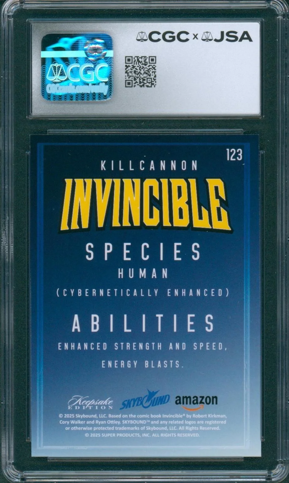 Fred Tatasciore — Fred Tatasciore Signed Card Invincible Kill Cannon Mint 9 Auto CGC x JSA SLAB, изображение 2