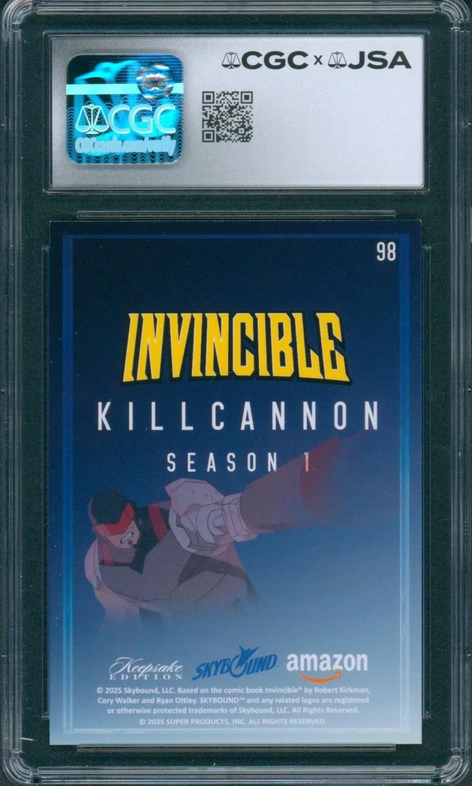 Fred Tatasciore — Fred Tatasciore Signed Card Invincible Kill Cannon Mint 9 Auto CGC x JSA SLAB, изображение 2