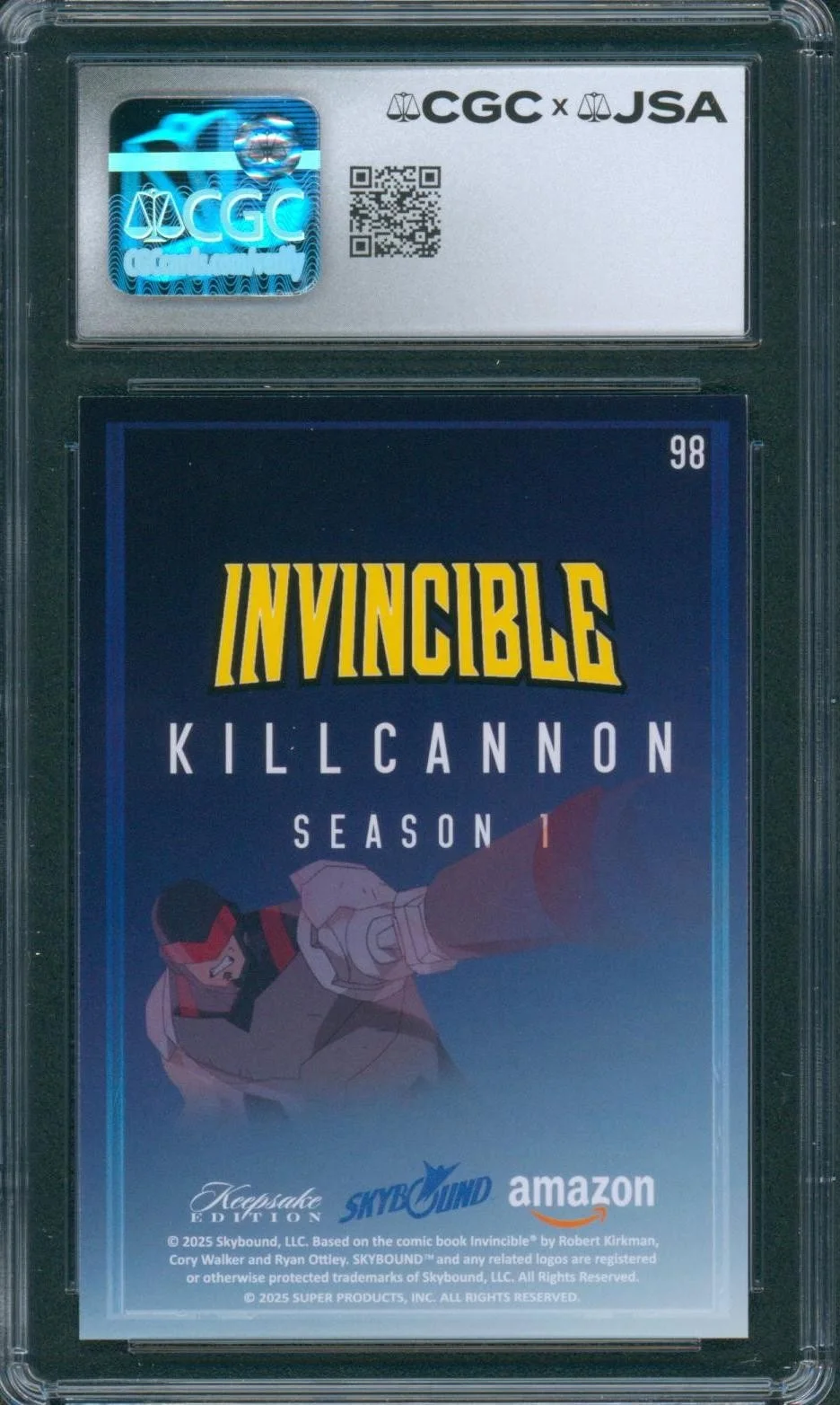 Fred Tatasciore — Fred Tatasciore Signed Card Invincible Kill Cannon Mint 9 Auto CGC x JSA SLAB, изображение 2
