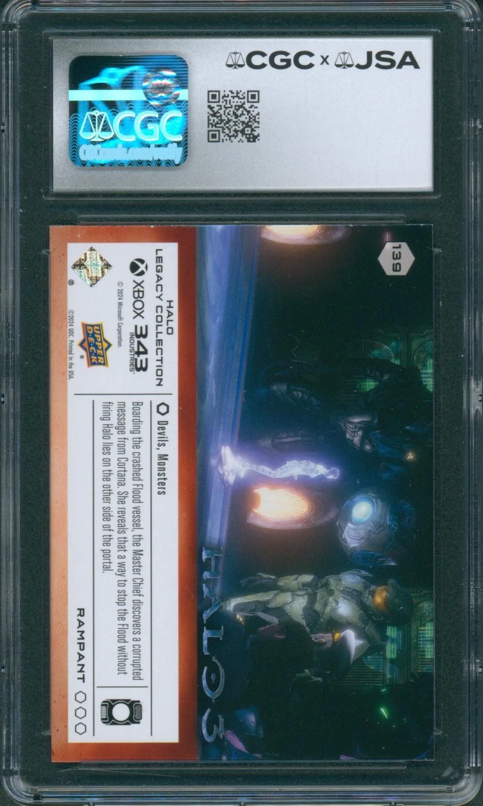 Steve Downes, Jen Taylor — Steve Downes & Jen Taylor Signed Card Halo Legacy Gem Mint 10 CGC x JSA SLAB, изображение 2