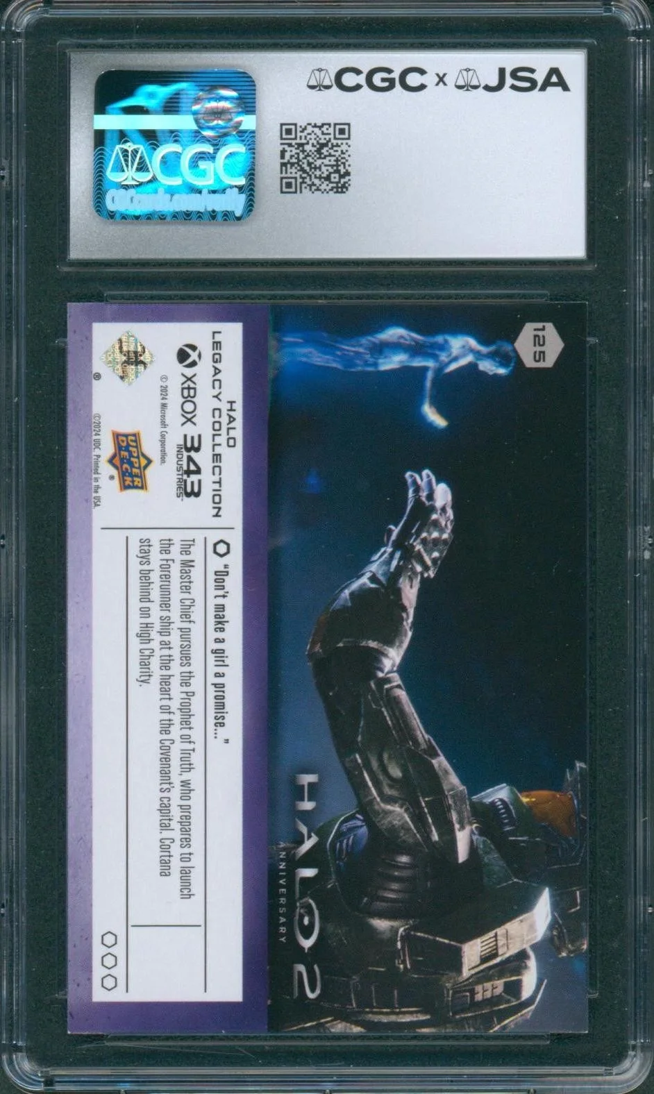 Steve Downes, Jen Taylor — Steve Downes & Jen Taylor Signed Card Halo Legacy Mint+ 9.5 CGC x JSA SLAB, изображение 2