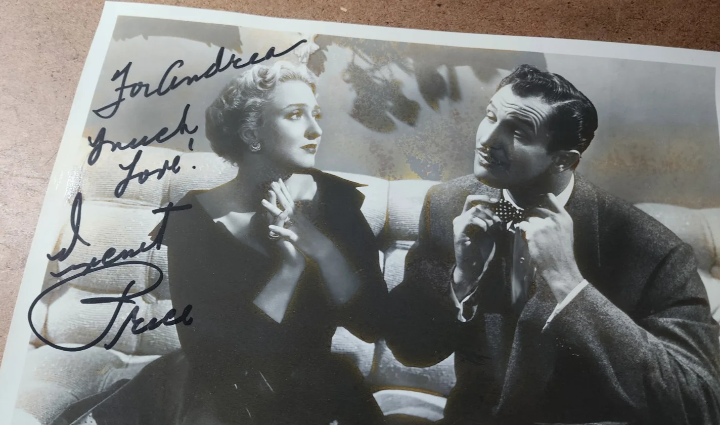 VINCENT PRICE — Vtg VINCENT PRICE Autographed SIGNED Photo w/Celeste Holm - Champagne for Ceasar, image 3