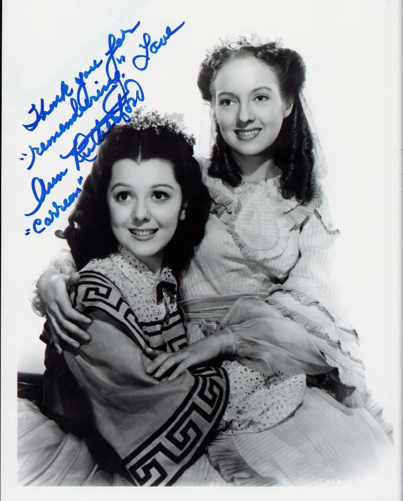 Ann Rutherford — Vintage Ann Rutherford Signed B & W Photo "Gone With The Wind" W/COA