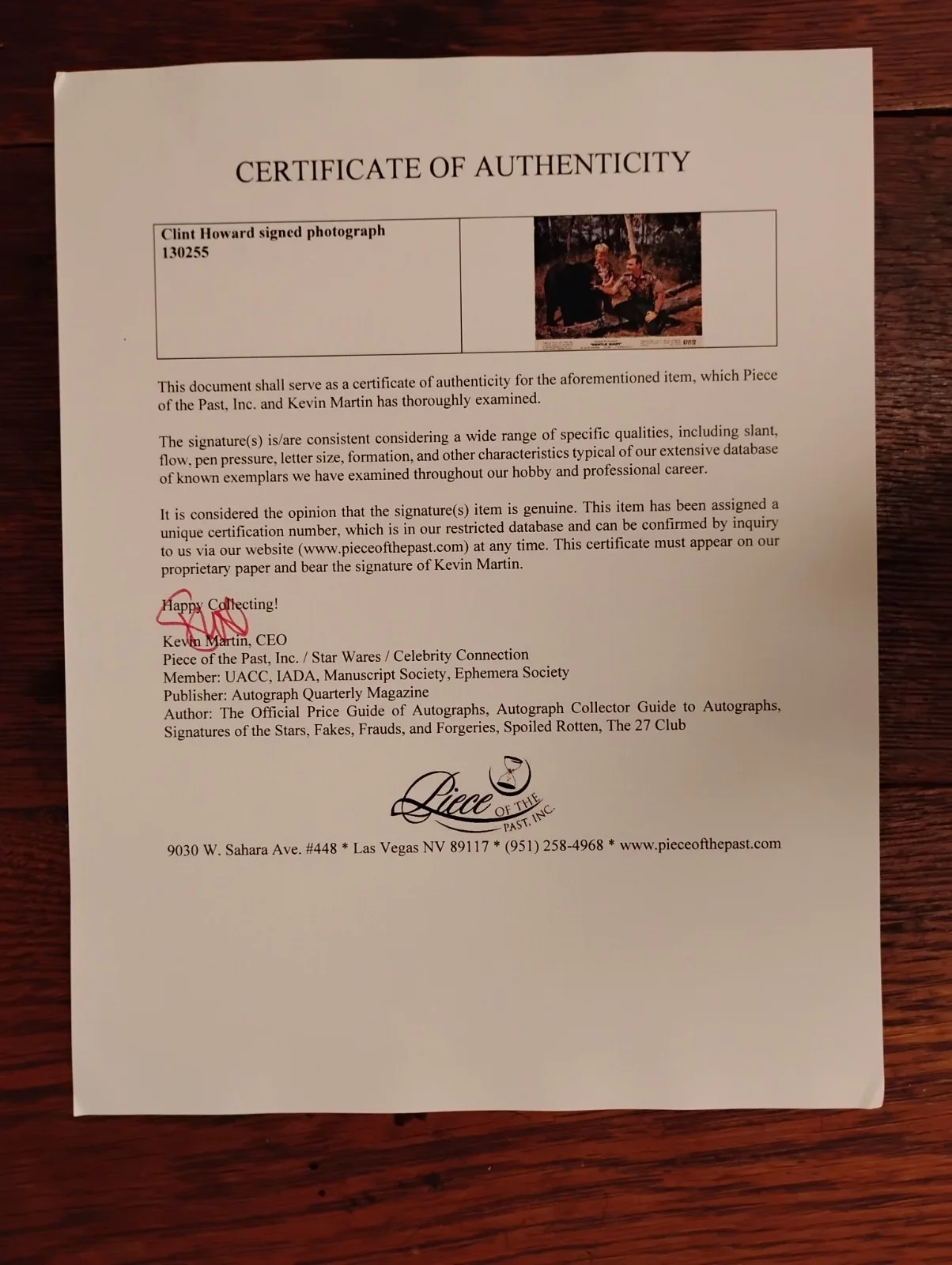 Clint Howard — Vintage Clint Howard Signed 10X8 "Gentle Giant " Still Photo W/ COA, image 2