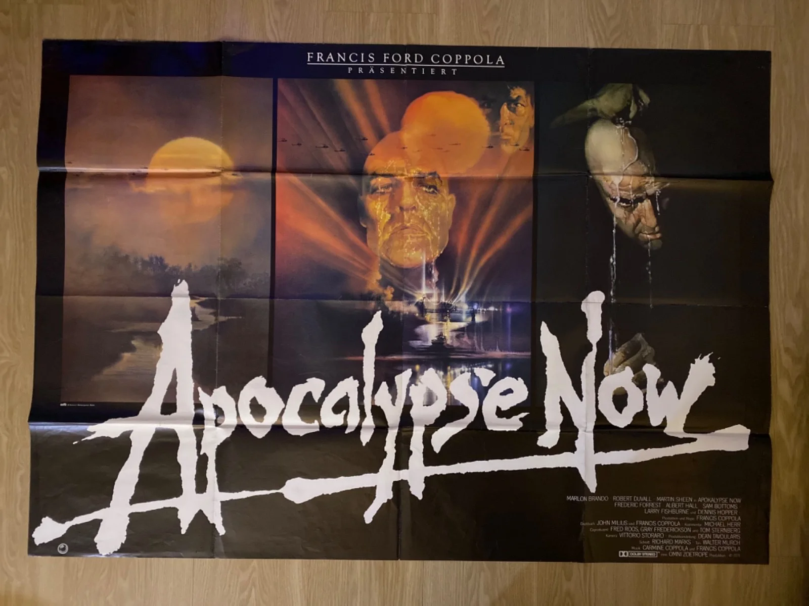 APOCALYPSE NOW GERMAN A0 33x47 movie poster MARLON BRANDO COPPOLA BOB PEAK, изображение 2