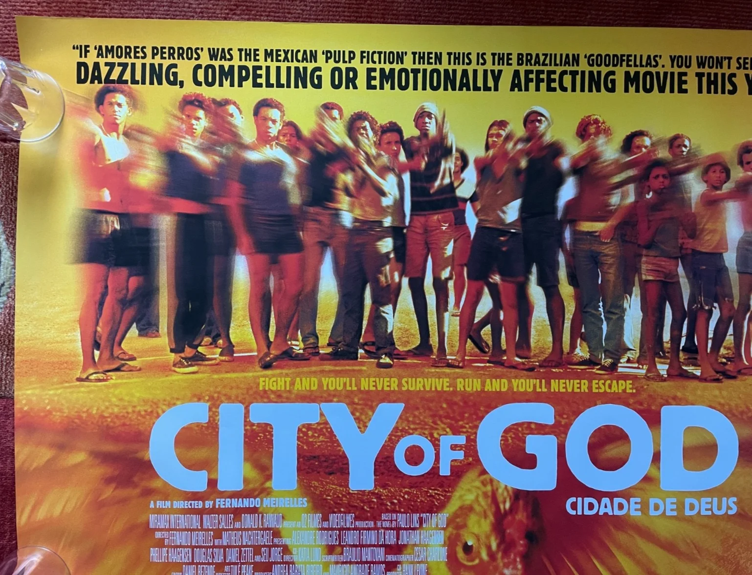 CITY OF GOD (2002) Original UK Movie Quad Film Poster - Cidade de Deus, изображение 2