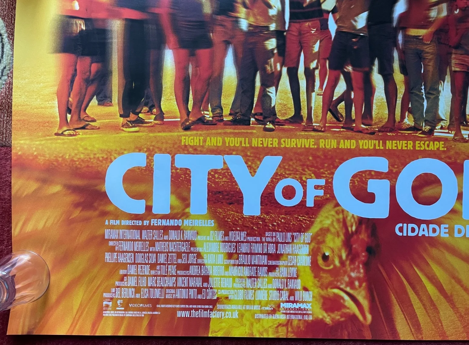 CITY OF GOD (2002) Original UK Movie Quad Film Poster - Cidade de Deus, изображение 4