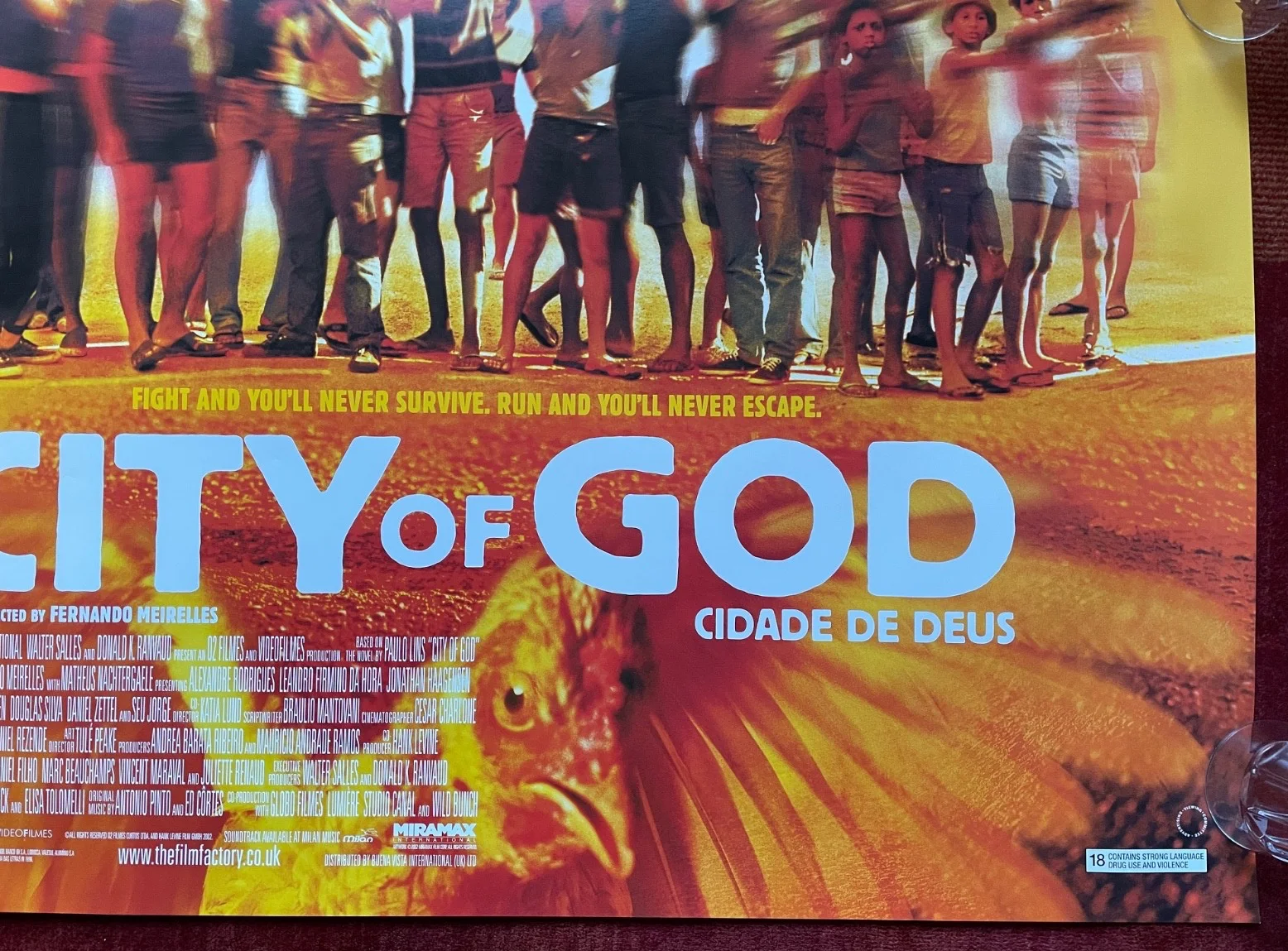 CITY OF GOD (2002) Original UK Movie Quad Film Poster - Cidade de Deus, изображение 5
