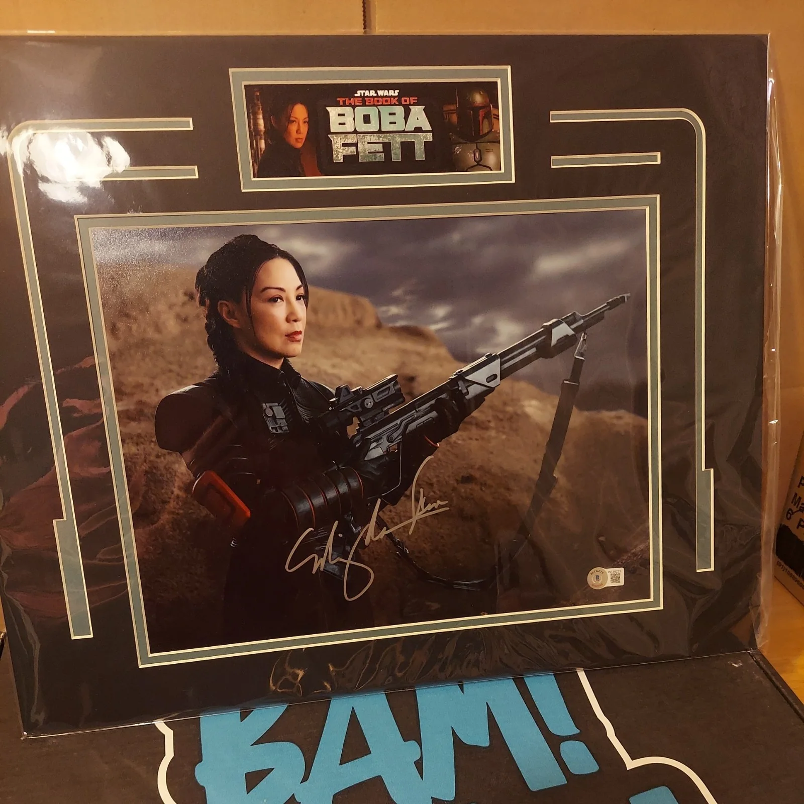 MING-NA WEN The Book of Boba Fett STAR WARS signed autograph 11x14 Bam Box BAS, изображение 2