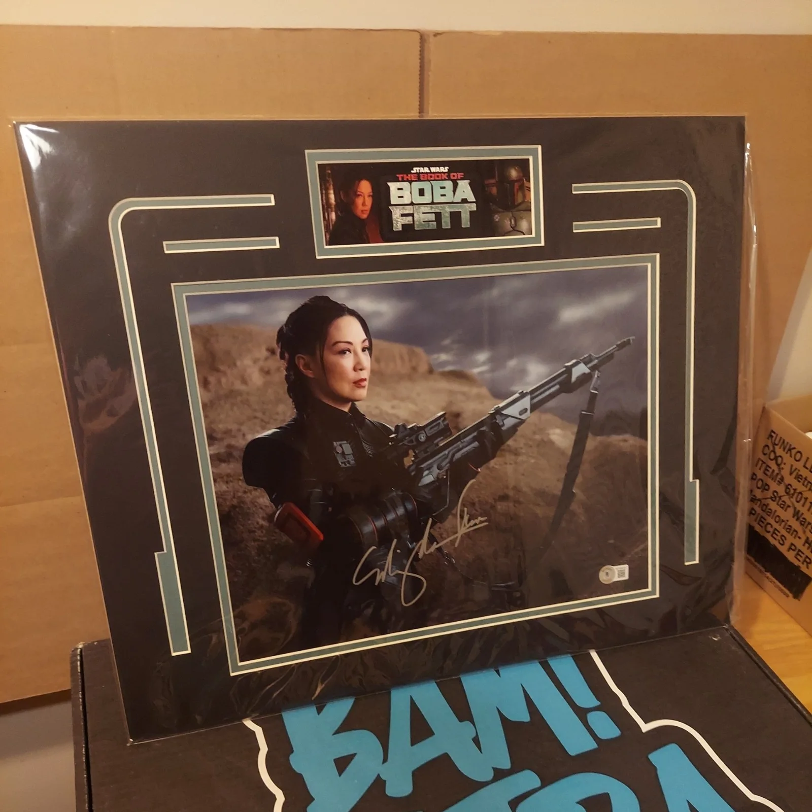 MING-NA WEN The Book of Boba Fett STAR WARS signed autograph 11x14 Bam Box BAS, изображение 3