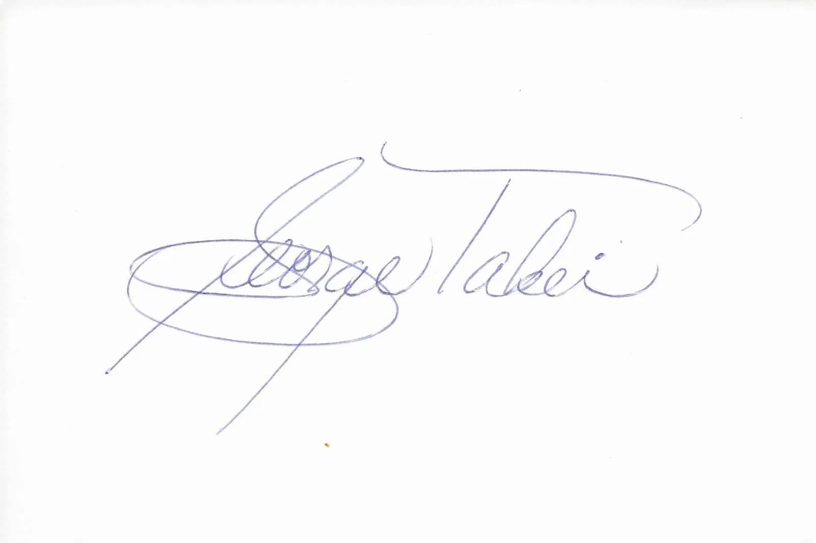 George Takei — George Takei Authentic Vintage Signed 4x6 Card Captain Sulu Star Trek