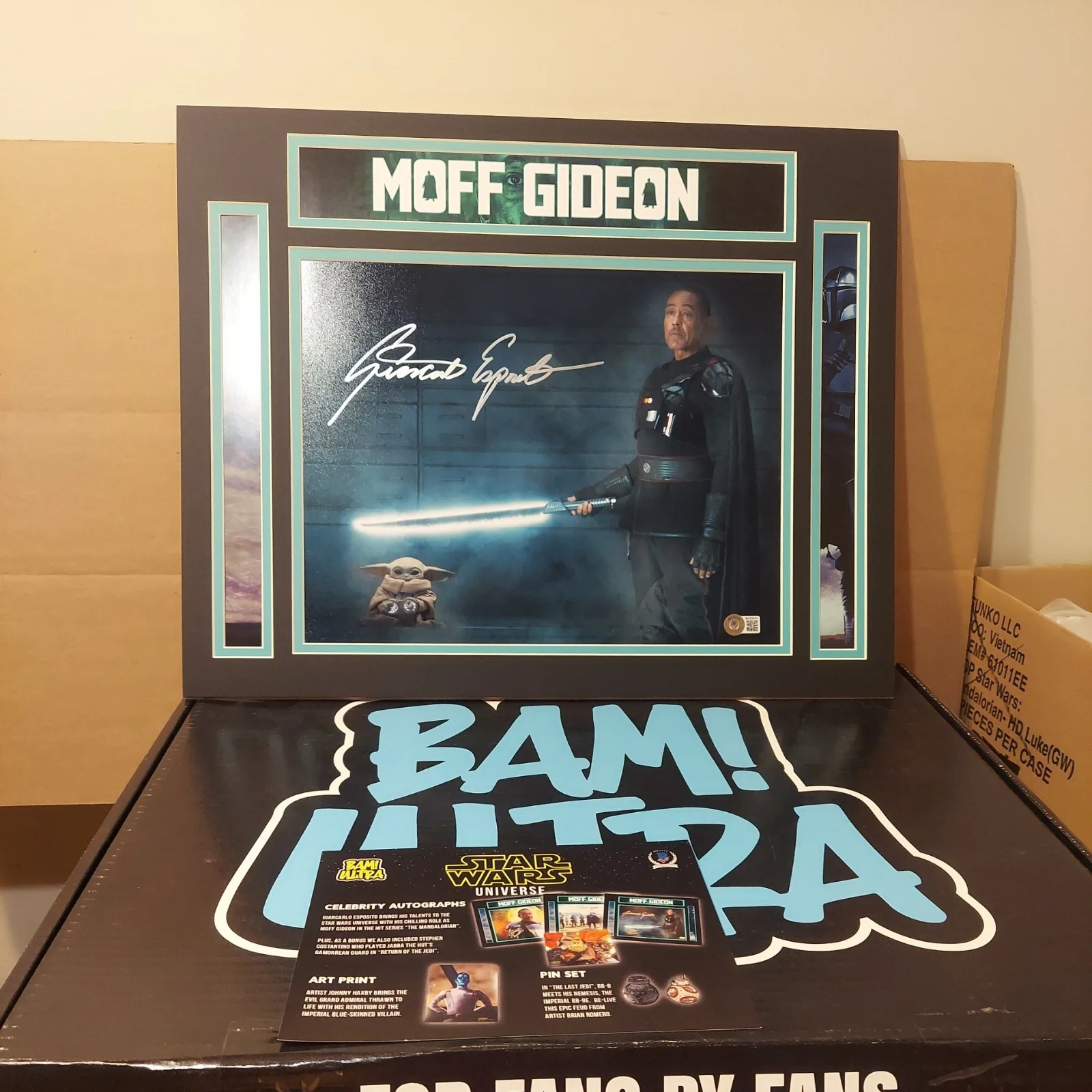 GIANCARLO ESPOSITO The Mandalorian STAR WARS signed autograph 11x14 Bam Box BAS, image 4