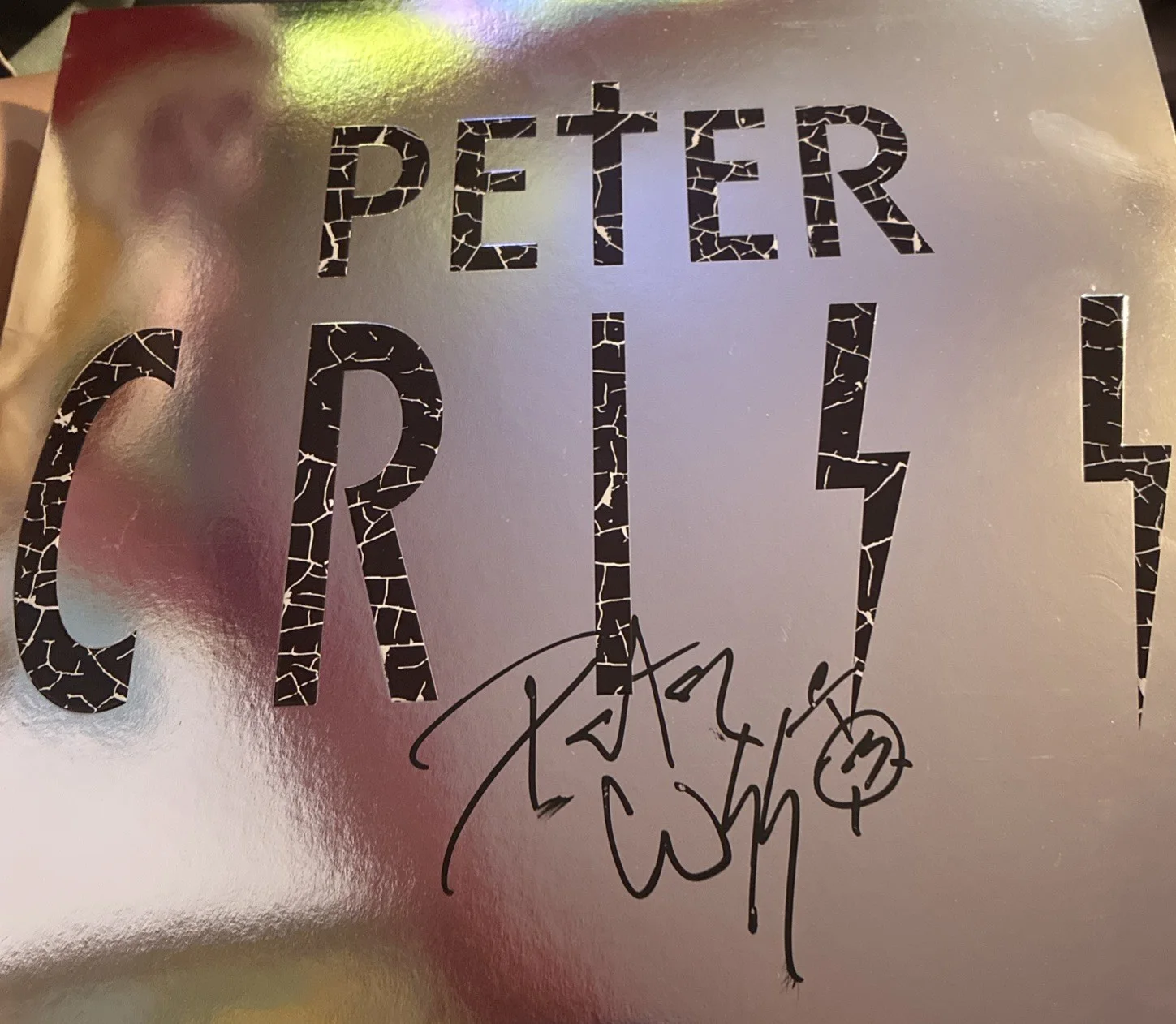 Peter Criss New Vinyl LP Kiss Signed Autographed Silver With Chrome Sleeve 2025, image 2
