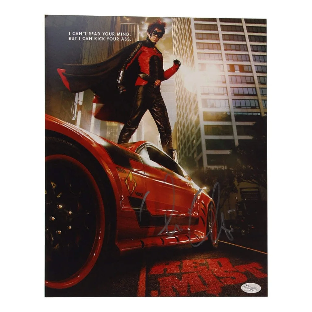 Christopher Mintz-Plasse — Christopher Mintz-Plasse Signed (JSA) "Kick-Ass" 11x14 Photo - Chris D'Amico / R