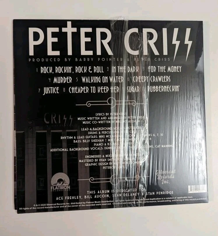 Peter Criss - Peter Criss [New Vinyl LP] Signed Kiss Autograph Black With Chrome, image 2