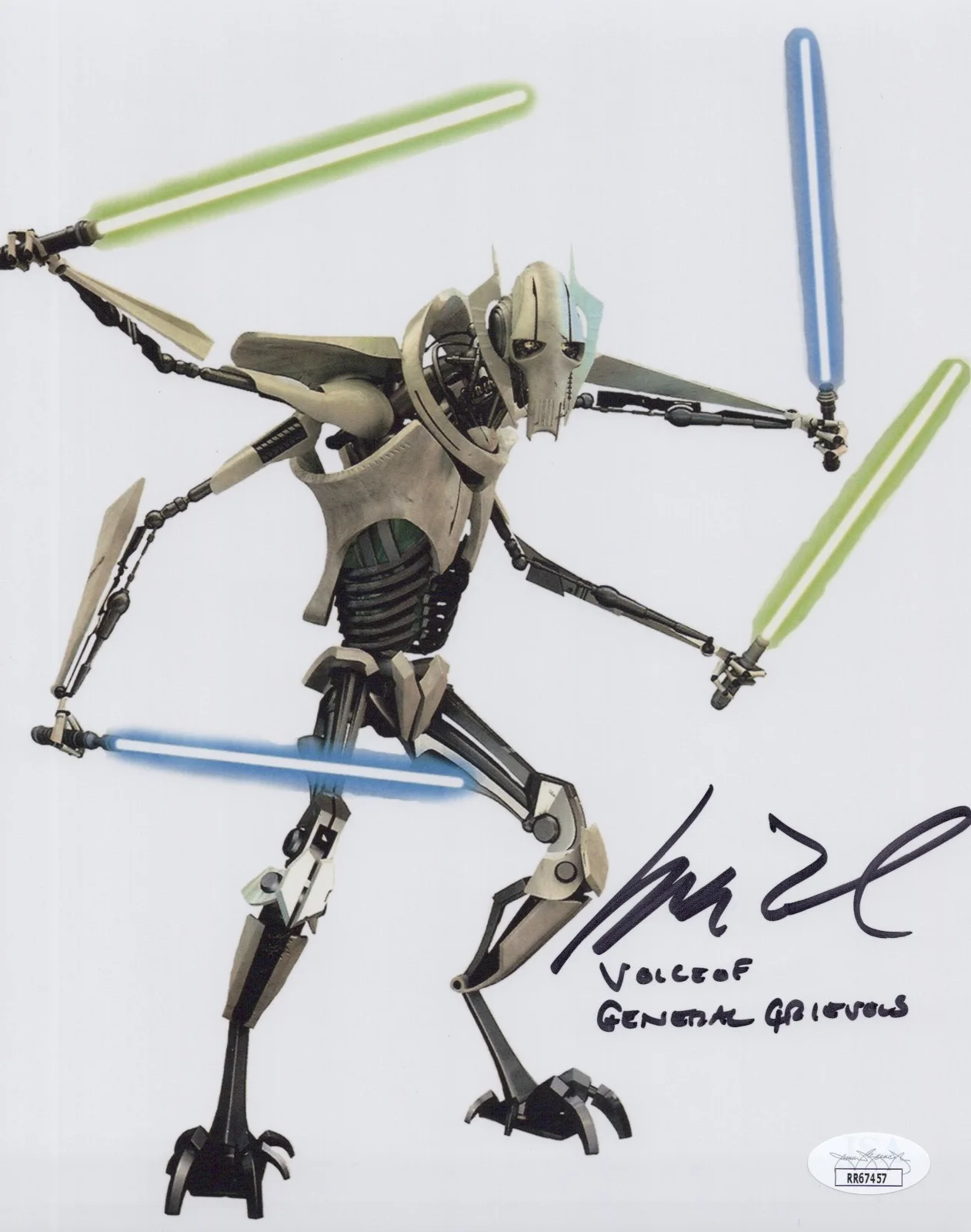 Matthew Wood — Star Wars- Matthew Wood signed General Grievous 8x10 photo JSA COA