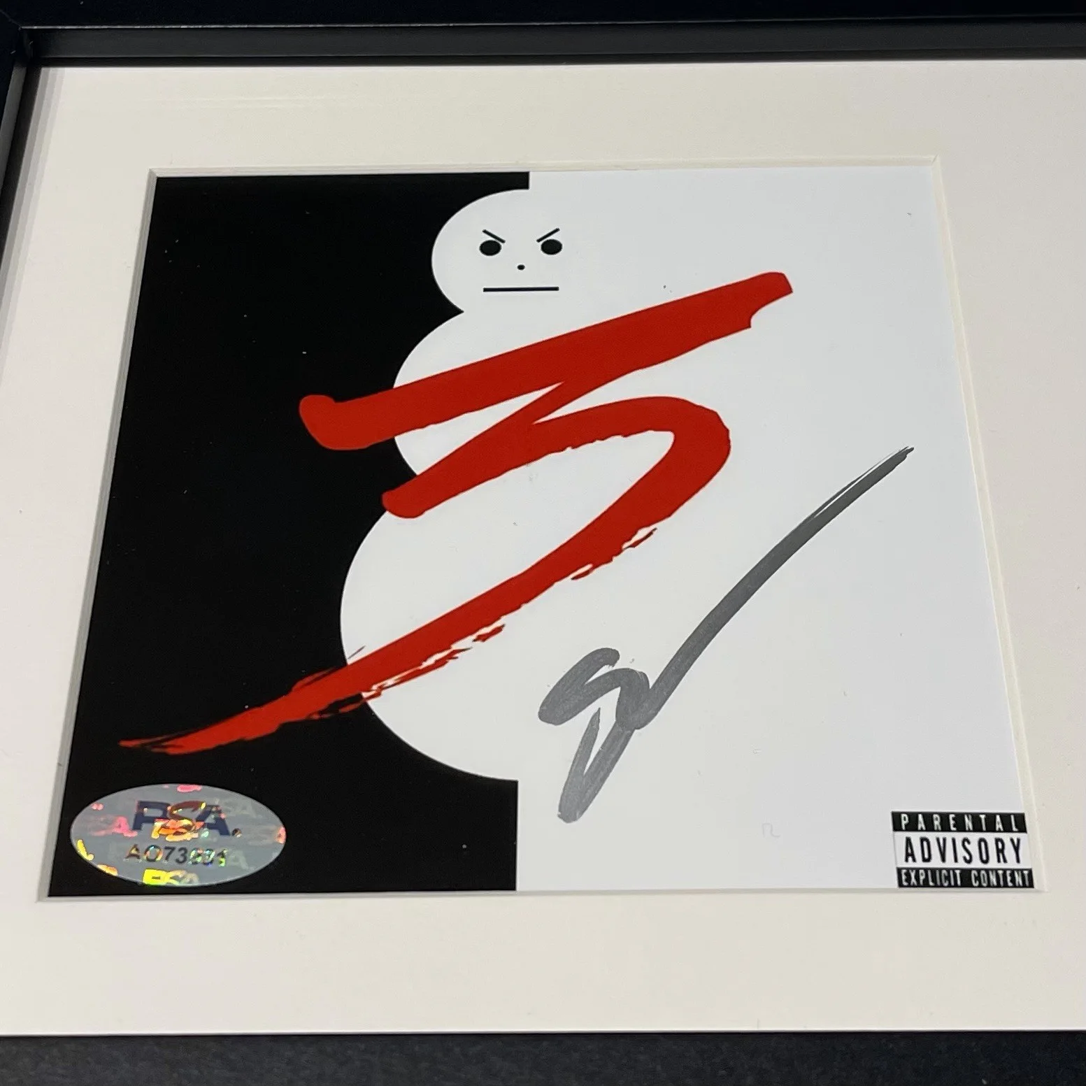 YOUNG JEEZY SIGNED TRAP OR DIE 3 CD ALBUM AUTOGRAPH RAPPER FRAMED PSA COA, image 2
