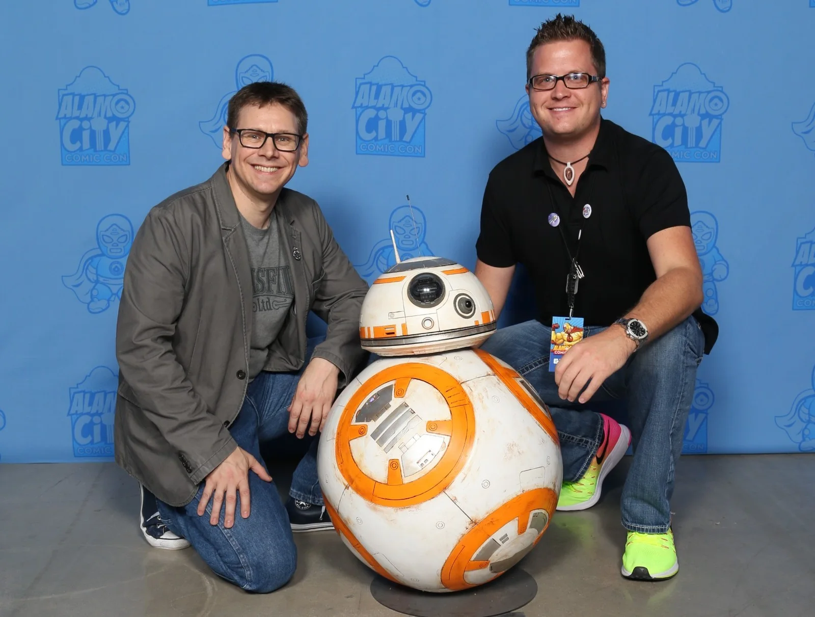 Brian Herring — Star Wars Topps- Brian Herring, BB-8 signed 11x14 photo JSA COA, image 2