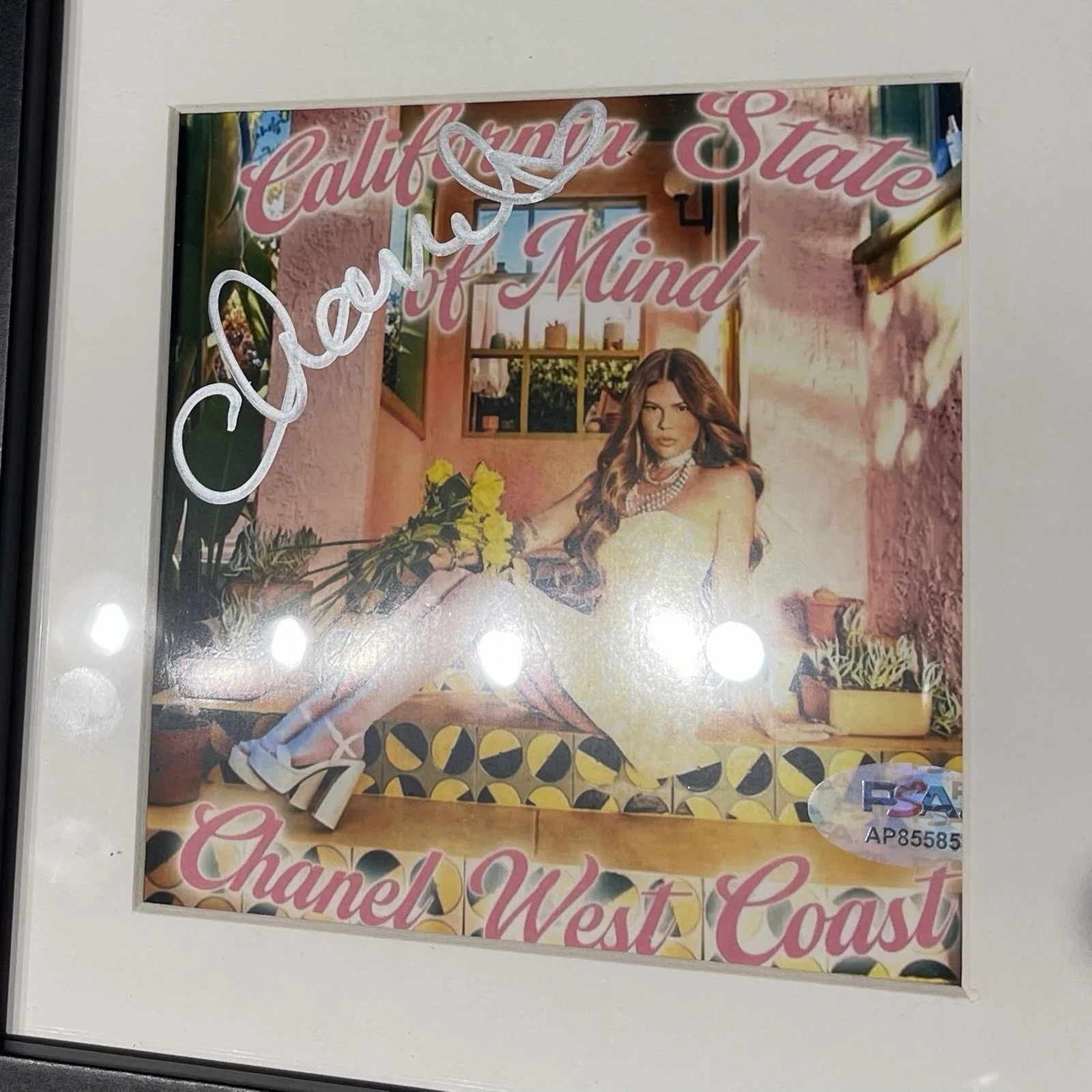 CHANEL WEST COAST SIGNED CALIFORNIA STATE OF MIND CD ALBUM AUTOGRAPH PSA COA, image 2