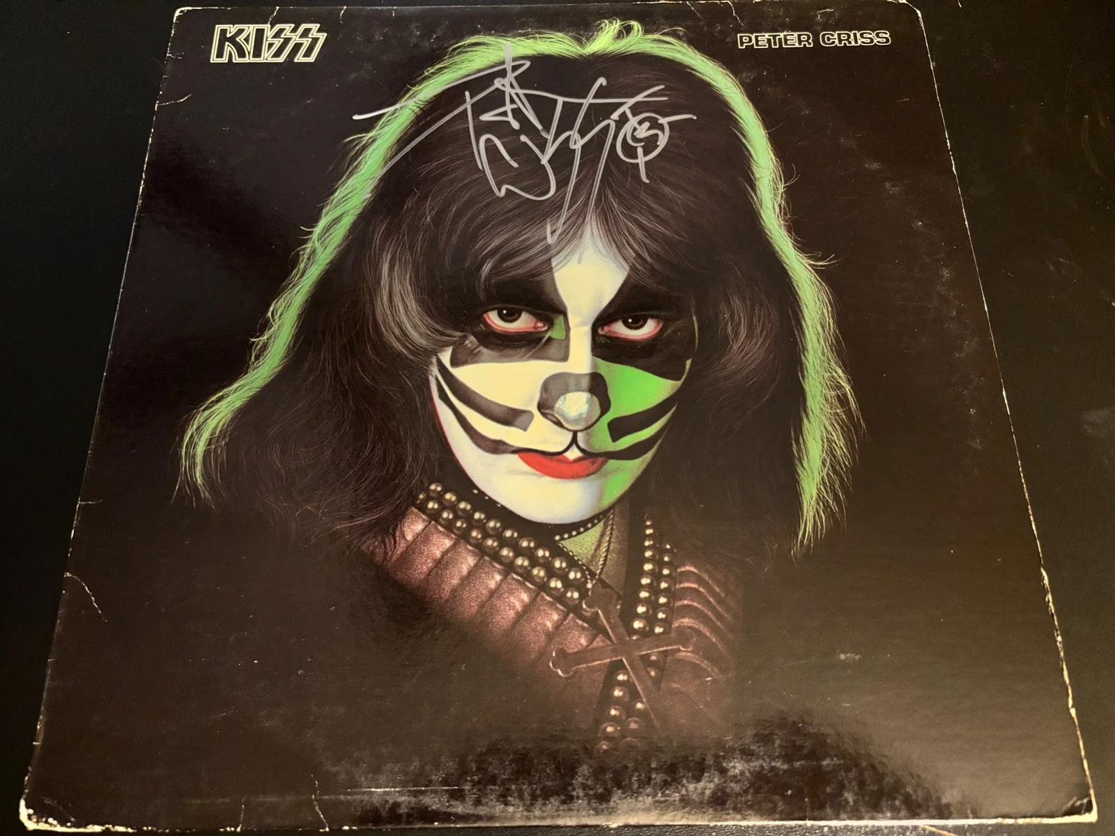 KISS Peter Criss SIGNED Solo Album Lp Chiller Theater 2010 Aucoin, изображение 2