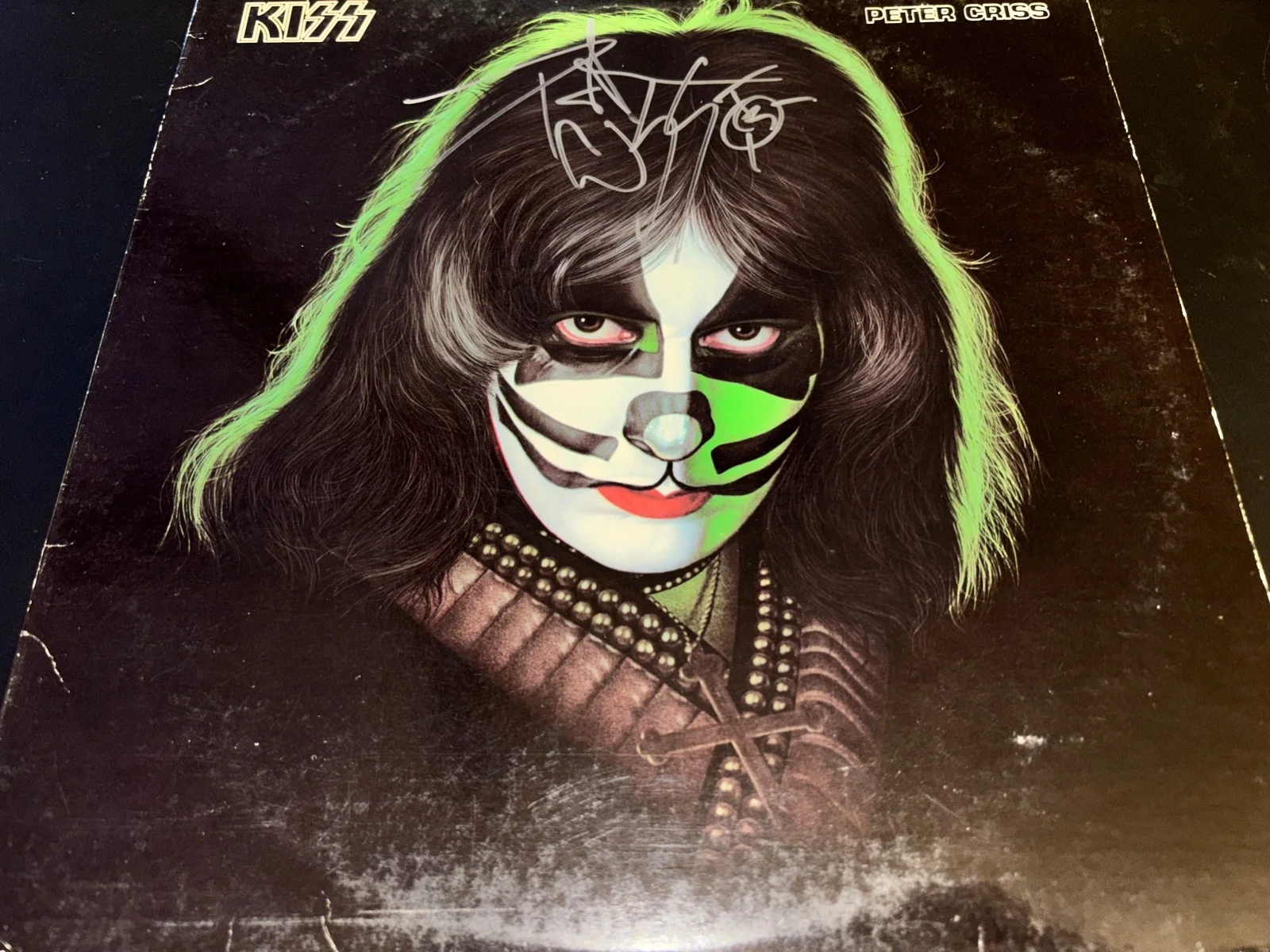 KISS Peter Criss SIGNED Solo Album Lp Chiller Theater 2010 Aucoin, изображение 3