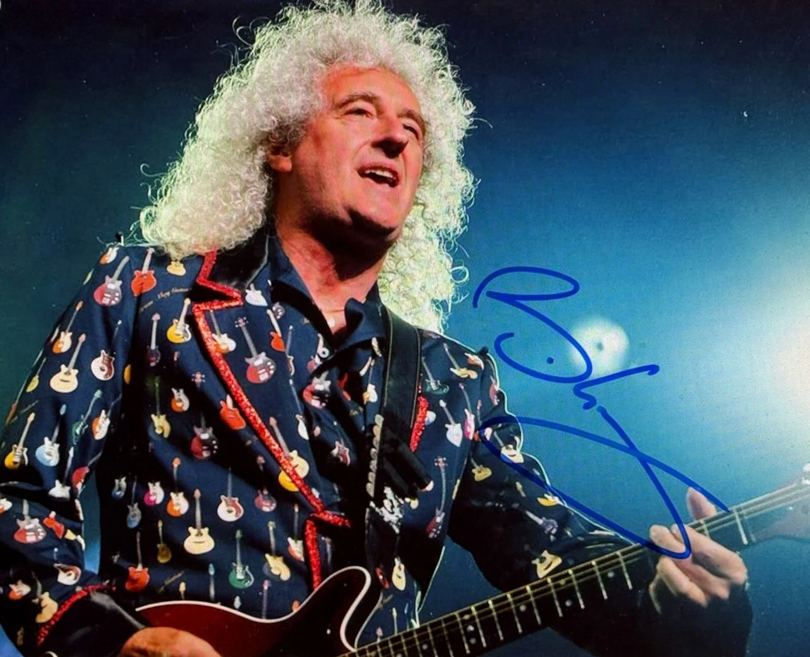 Brian May Hand Signed *QUEEN* In Concert•TODD MUELLER AUTOGRAPHS Certification, image 3