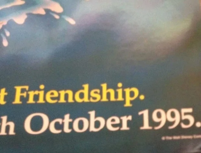 The Fox And The Hound Disney Original Video Shop Promo 1995 Poster 60cm x 84cm, изображение 2